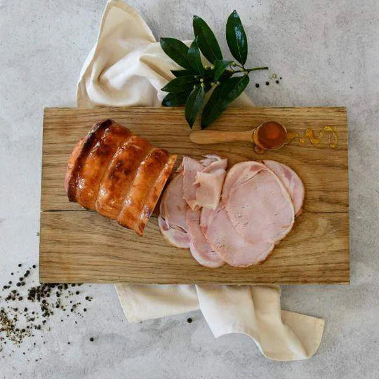 Honey-glazed ham