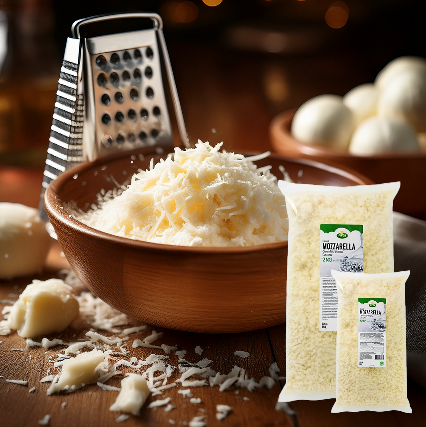 Arla Mozzarella Shredded (2kg - 500g)