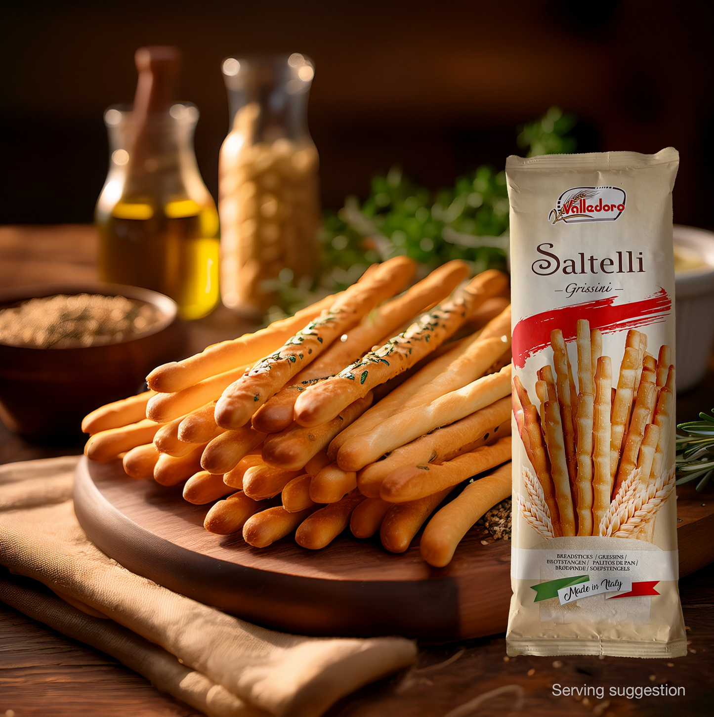 Grissini breadsticks with salt (100g)