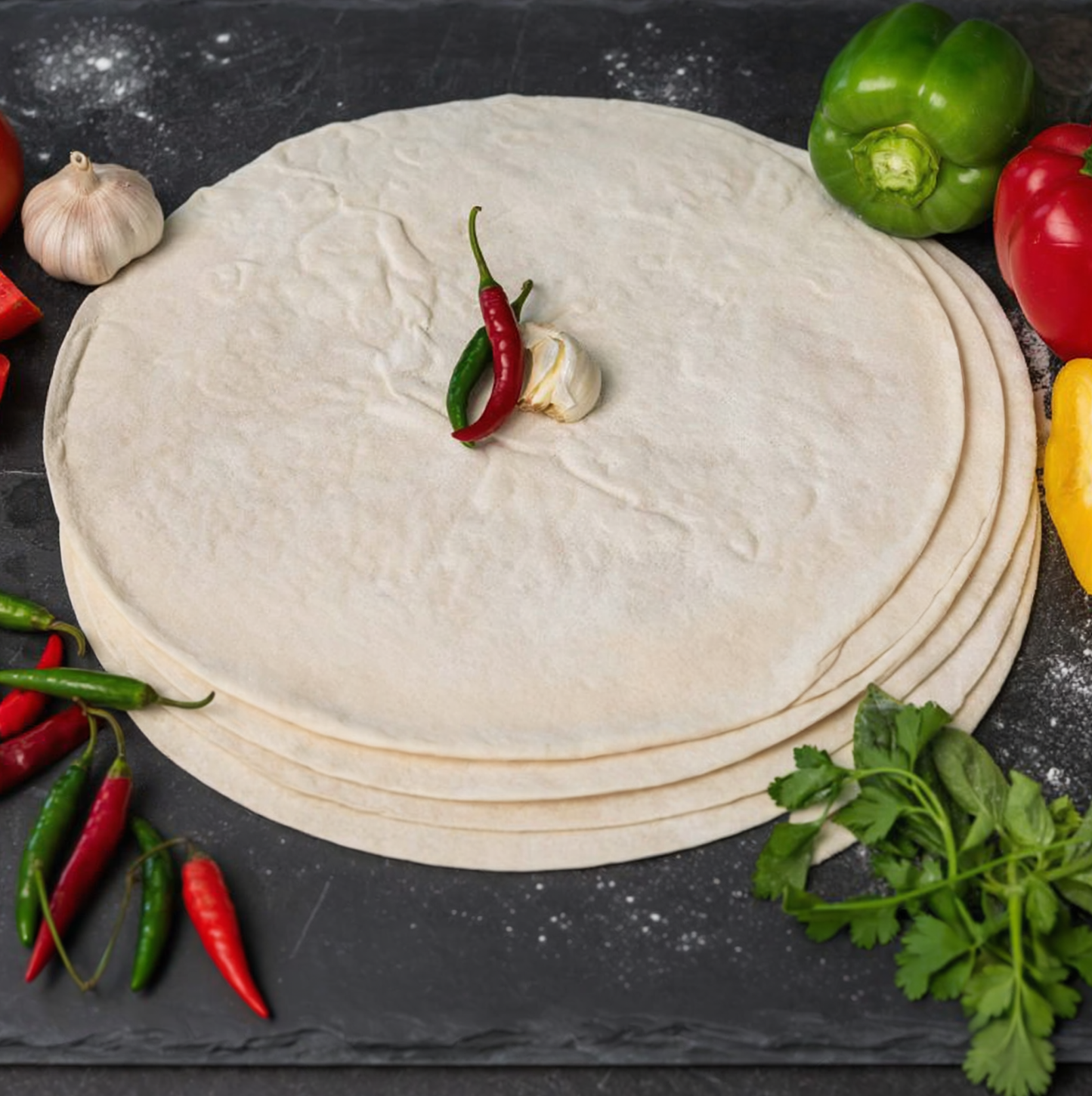 Thin crispy crust pizza base 30cm frozen